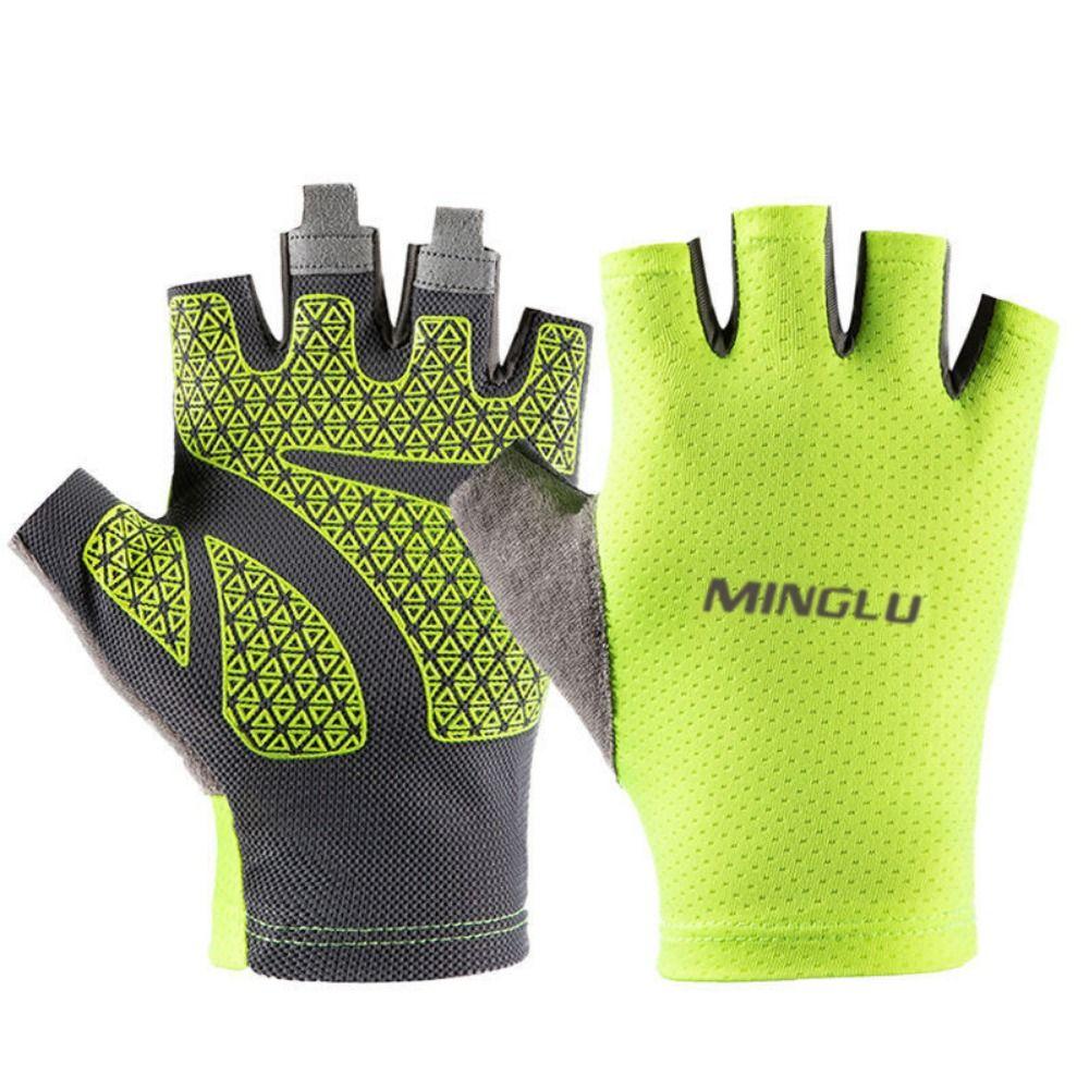 1 пара противоскользящих перчаток без пальцев для фитнеса, мягкие перчатки для велоспорта, кемпинга, мотоцикла, спортзала