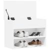 Shoe Bench White 60 x 30 x 45 cm Particleboard