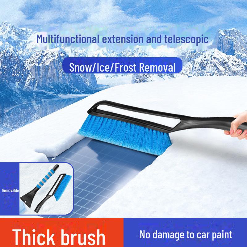 Многофункциональная телескопическая съемная автомобильная лопата для снега и скребок для льда