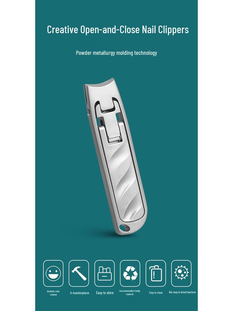 Портативные большие брызгозащищенные кусачки для ногтей для толстых, твердых и вросших ногтей на ногах