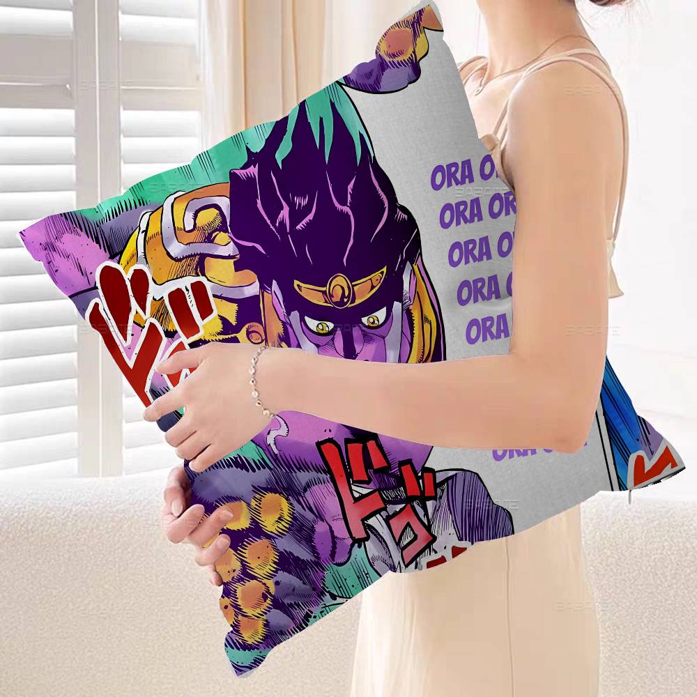 Чехол для подушки Аниме JoJo's Bizarre Adventure Дюймы Декор в деревенском стиле Домашние чехлы для декоративных подушек на диван