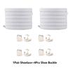 1Set No Tie Elastic Shoelace W/Shoe Buckle Leisure Sneakers   Unisex Shoe Lace