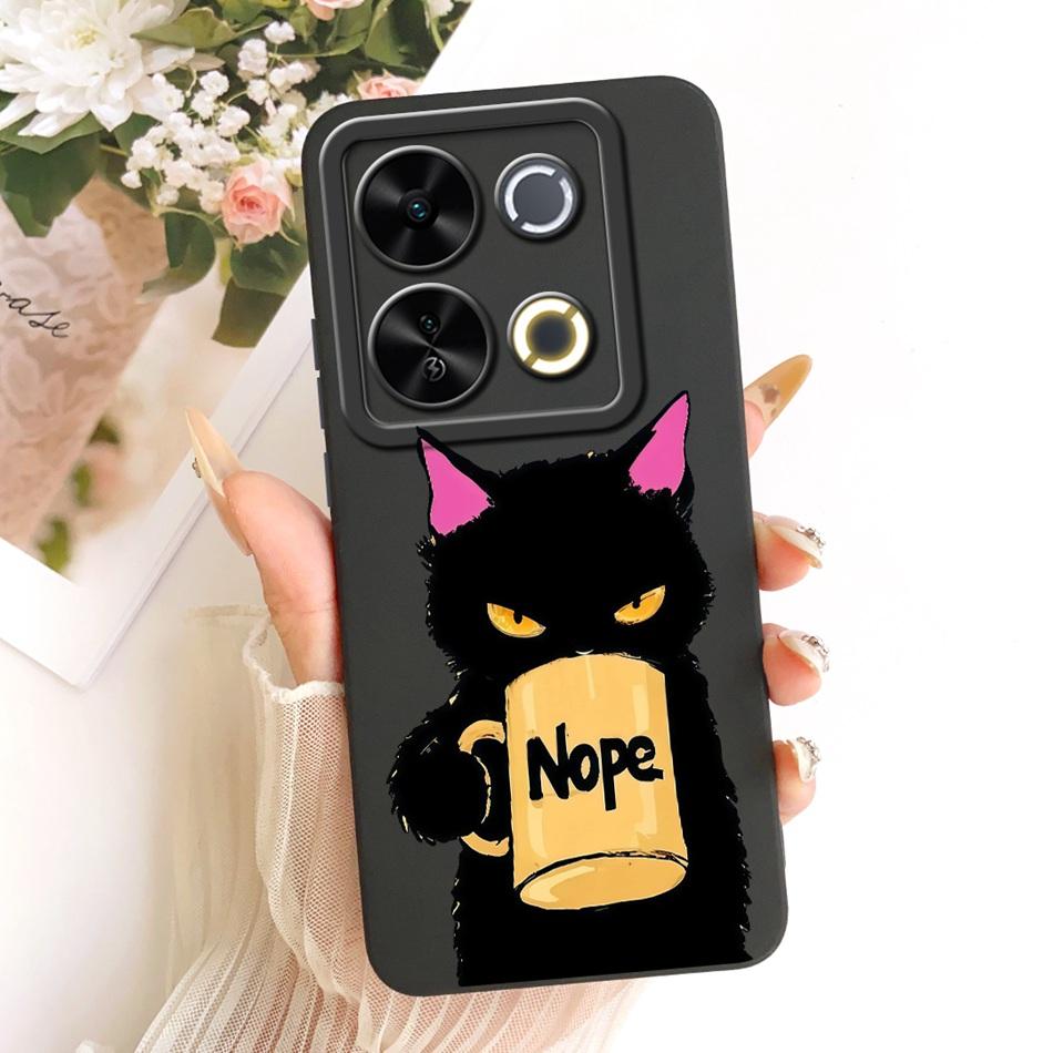 For ITEL P65 Cute Cat Flower Cartoon Phone Case For Itel P671L ItelP65 Shockproof Soft Silicone Covers Bumpers
