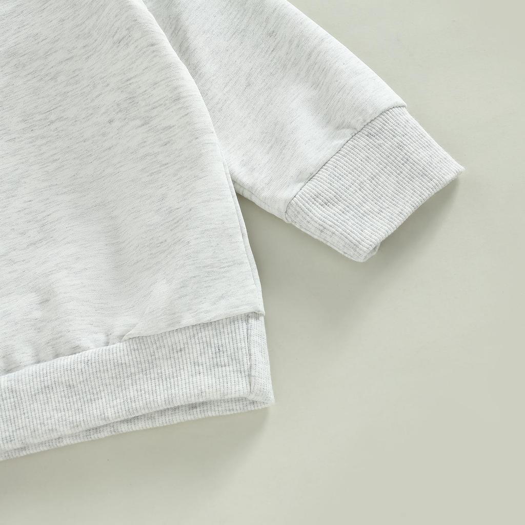 Toddler Boys 2pcs Activewear Outfits Solid Color Long Sleeve Sweatshirt T-shirt and Elastic Casual Pants Suit