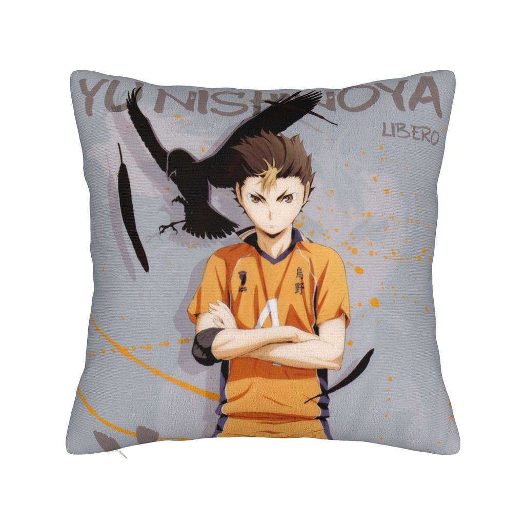 Haikyuu Квадратные Наволочки Волейбол Манга Чехол для Подушки Креативный Полиэстер Декор Наволочка для Дома 18x18