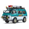 Масштаб 1/24 Mitsubishi Delica Кемпер Минивэн MPV Модель Игрушечной Машинки Литой Металл Миниатюрный Инерционный Звук и Свет Коллекция Подарок для Ребенка