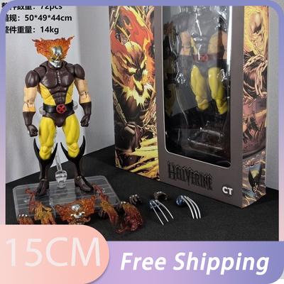 CT Toys Hellverine Фигурка Росомаха Mafex 138 Коричневый Комикс Люди Икс Экшн-фигурка Shf Аниме Фигурка Ko Модель Статуя Игрушка Подарки