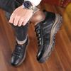 Модная мужская обувь из натуральной кожи, большой размер 38-47, мокасины без застежек, мужская повседневная обувь из кожи, модная зимняя теплая обувь 2024 года, новинка