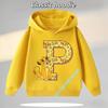 New boys, casual top,cartoon print, fall/winter pullover shirt model letter A-Z Lion King Simba children's hooded sweatshirt for
