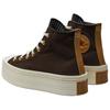 Converse Chuck Taylor All Star Универсальные Удобные Нескользящие Амортизирующие Высокие Кеды для Скейтбординга Женские Кроссовки Коричневые A07203C
