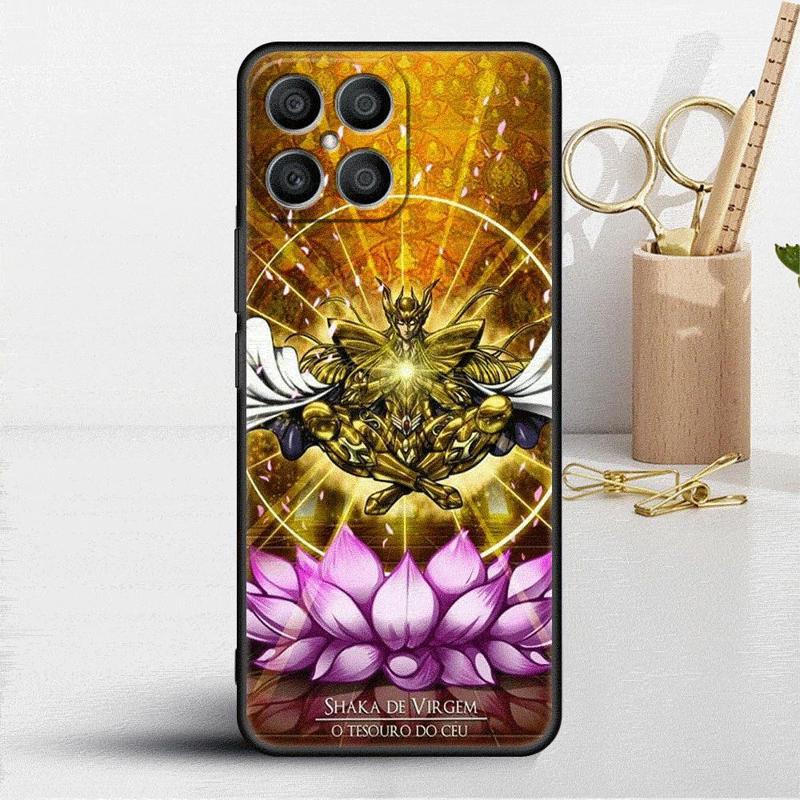 Saint Seiya Anime Case For Honor X8 X8a 90 X9a 8X 70 50 20 Magic5 Pro 9X P60 P50 Black Soft Phone Funda