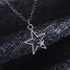 Полый чокер звезда кулон ожерелье корейская ключичная цепочка для женщин мужчин