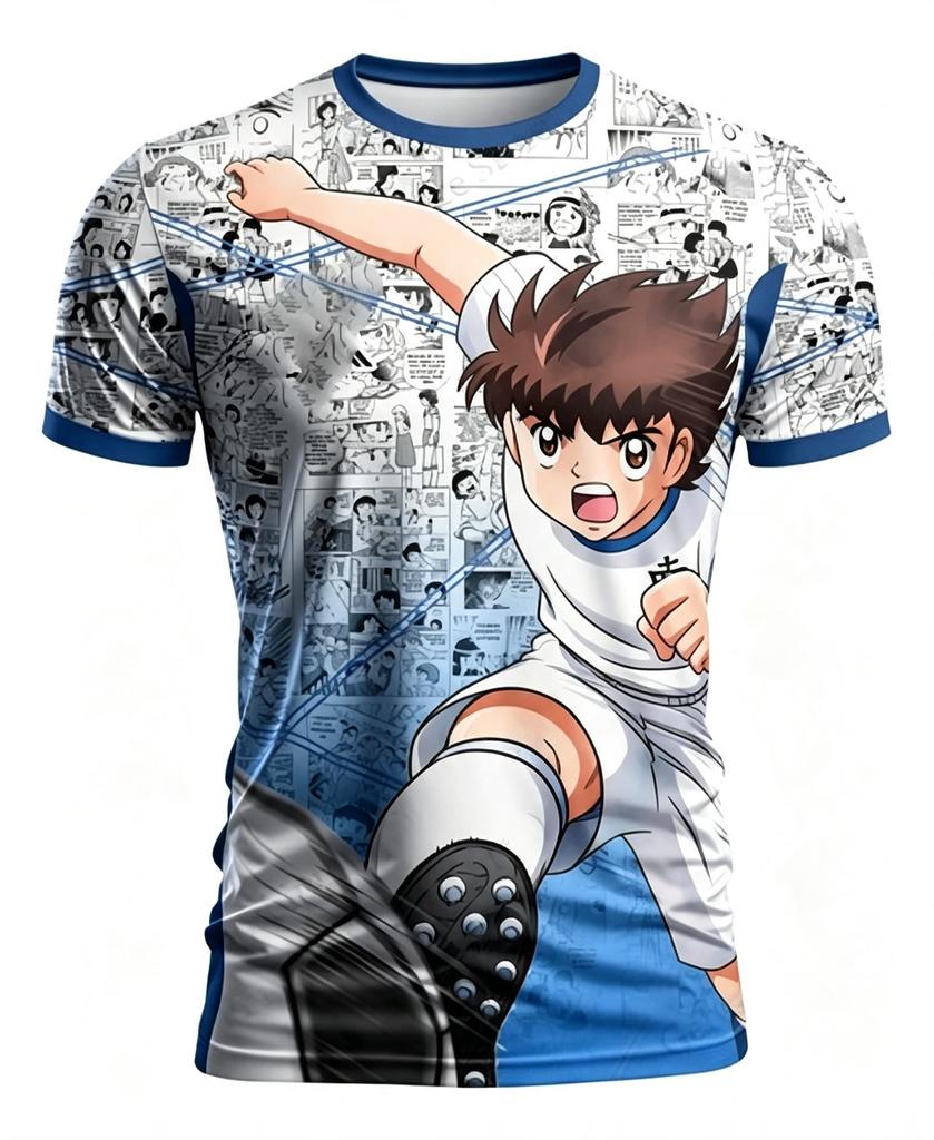Summer Casual Anime Tsubasa Jersey 3D Men T Shirt Women Tee Boys Top Children Parent Child Quick Dry Short Sleeves Kids Tshirt