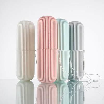 2025 Hot Sale Portable Toothbrush Case Business Travel Plastic Dust Proof Toothpaste Toothbrush Cup Holder