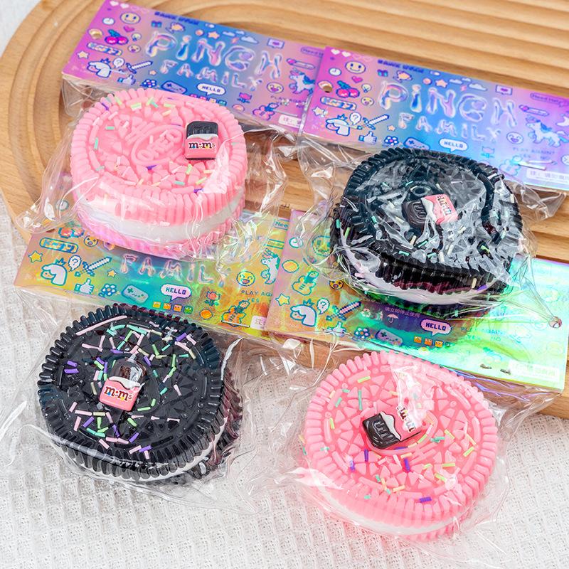 Jumbo Oreo Fake Food Squishy Toy Stress Relief Adult Decompression Novelty Gift Creative Model Decor