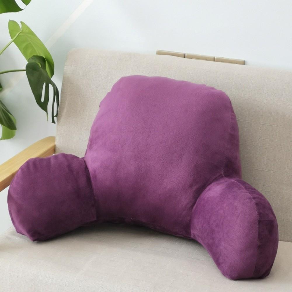 Relaxation with Armrests Back Cushion Solid Color Sofa Lumbar Backrest PP Cotton Waist Support Seat Seating Support