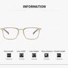 Classic Business Style Photochromic Myopia Glasses Ultra-Lightweight  Temples For Men And Women Full-Frame Eyeglasses