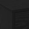 TV Stand with LED Lighting Black Oak 140 x 34 x 40 cm