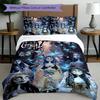 3pcs Duvet Cover Set (1*Duvet Cover + 2*Pillowcase, Without Core), Corpse Bride Print Bedding Set, Bedroom Decor, All‑Season, Birthday Gift