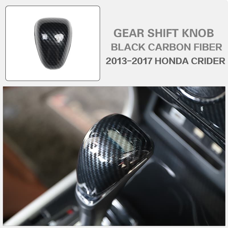 13-17model of CRIDER Rear Cup Holder with Carbon Fiber Pattern Black Navigation Panel Is Used for Car Interior Decoration