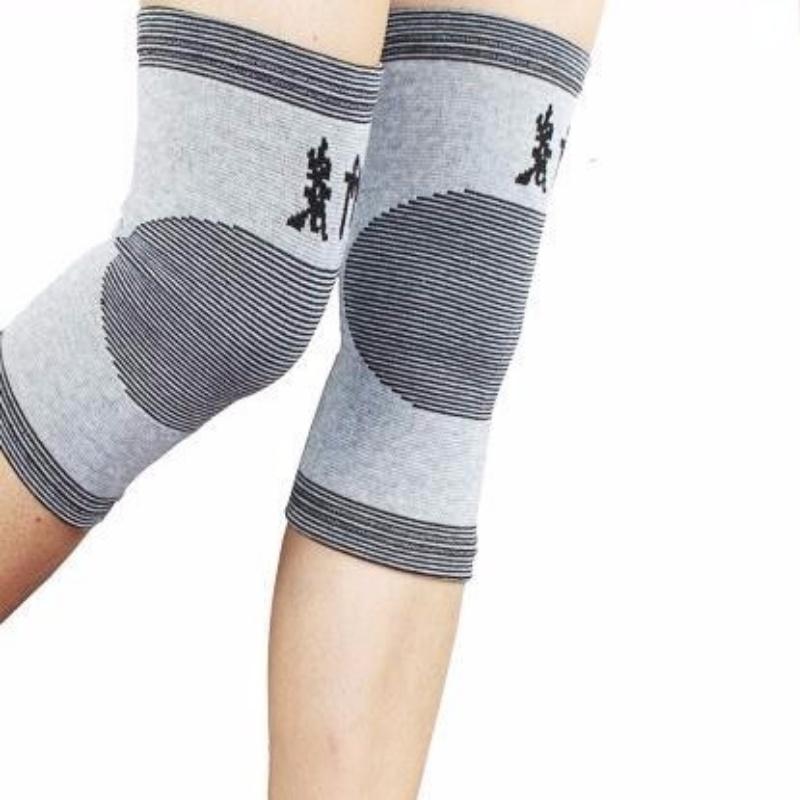 Universal Elasticity Knee Pads Protector Support Autumn and Winter Kneepads Relief Prevent Cold Bamboo Charcoal Knee Cover(2pcs)