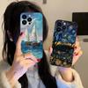 Чехол для телефона с абстрактной масляной живописью для iPhone 17 16 15 14 13 12 11 X XR XS 8 7 Air Pro Max Plus Mini Мягкий ударопрочный чехол из ТПУ