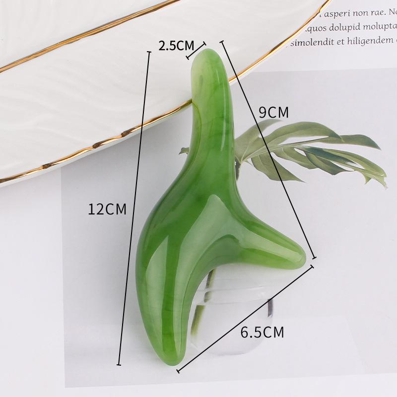 Triangular Bird-Shaped Resin Scraping Massager for Eye, Face, and Neck