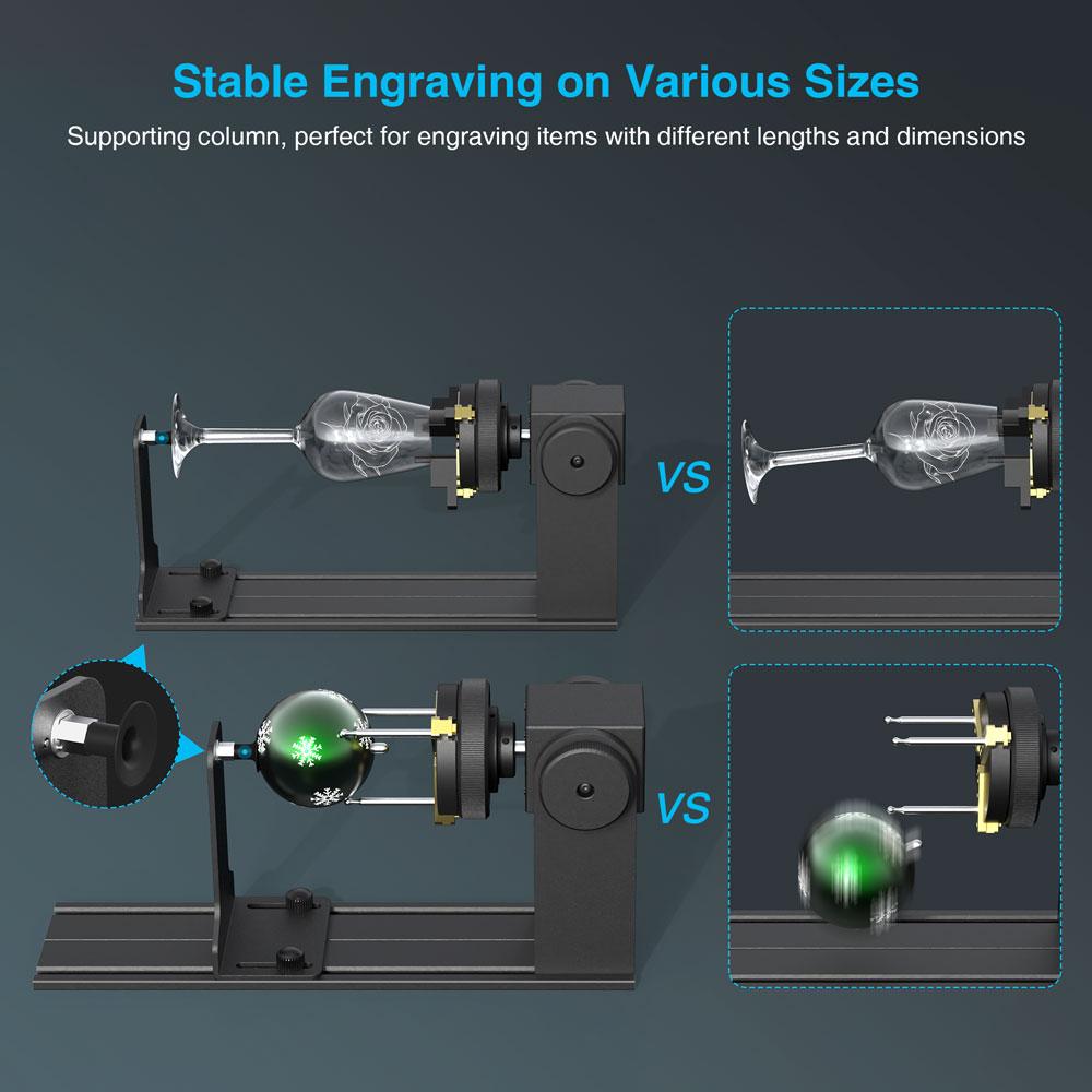 Модуль вращающегося ролика Mecpow G5 с универсальными кулачками, регулируемым вращающимся патроном, опорной колонной, для Mecpow и других марок