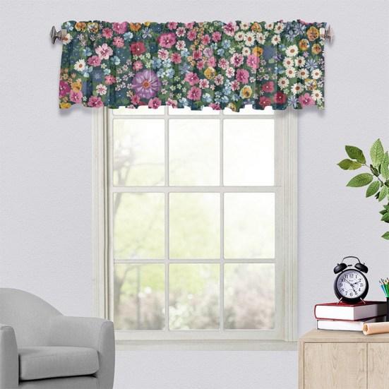 Оконные занавески, фильтрующие свет, изысканный узор, мягкие, гладкие, износостойкие, моющиеся, занавески с цветочным принтом, орнамент