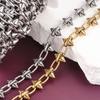 Punk Style Stainless Steel 18K Gold Plated Chunky Handmade Rivets Chain for DIY  Crafting Necklaces Bracelets Trouser Chains
