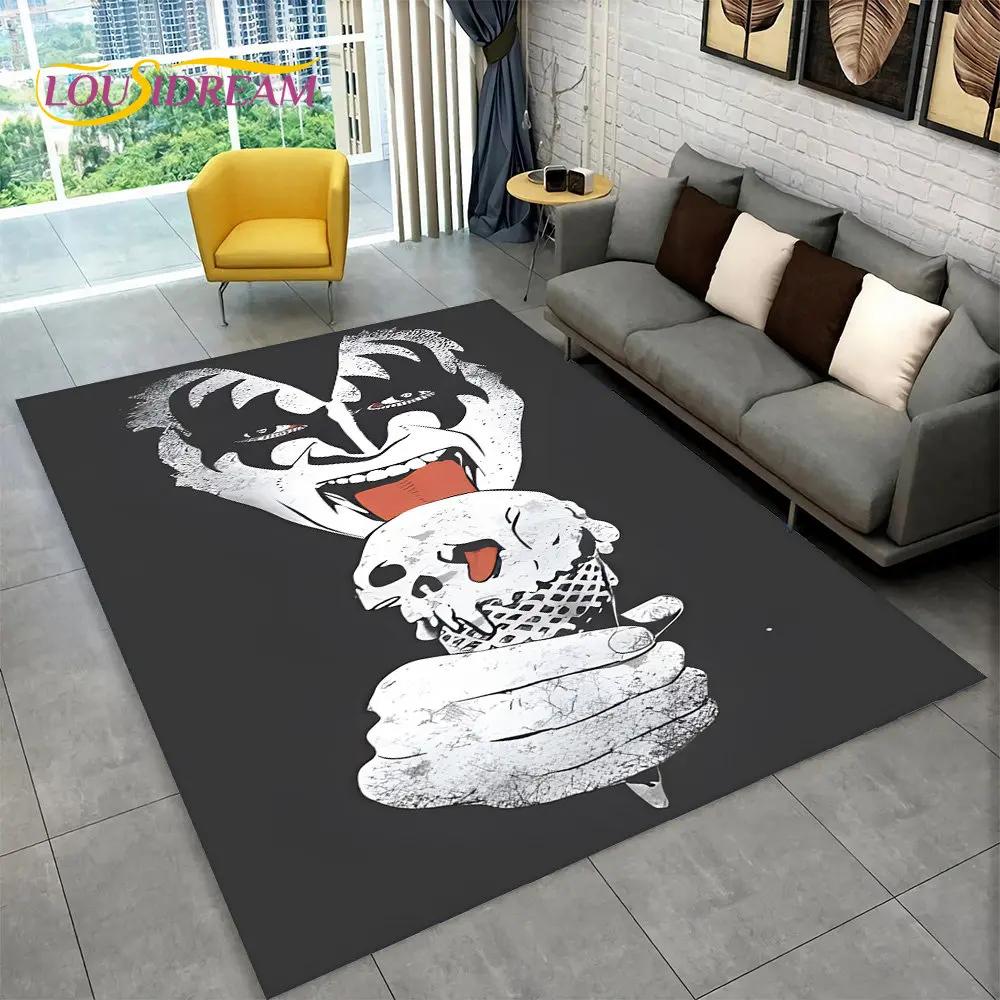 Коврик KISS Rock Band Retor, ковер для дома, гостиной, спальни, дивана, коврика, декор, кухонный нескользящий напольный коврик Alfombra