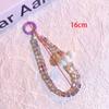 Wrist Chain Crystal Bead Strap Color Crystal Backpack Pendant Cell Phone Chain  Bag Accessories