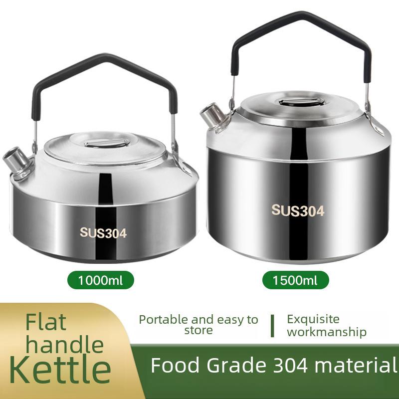 Портативный чайник из нержавеющей стали 304 для кемпинга и пикников