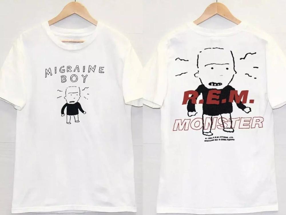 Vintage 1994 REM Monster Migraine Boy T-Shirt Size Double Sides For Fans