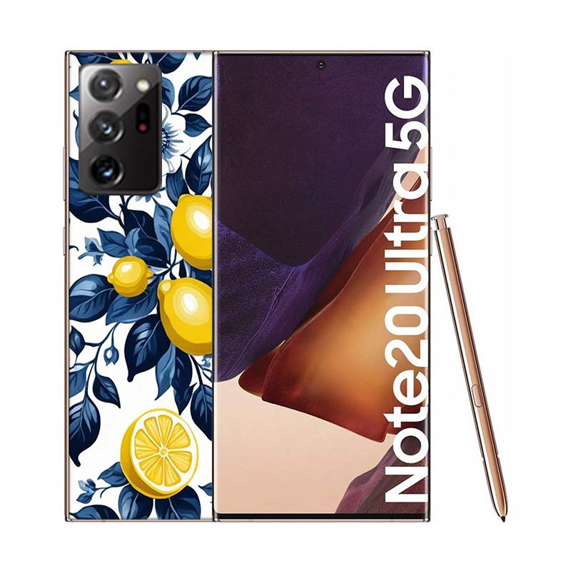 Mediterranean Lemon Phone Case for Samsung A55 A35 A25 A15 A07 A05S A16 A17 A26 A36 A37 A56 A57 Galaxy Note 20 10 A50S A71 A51 A
