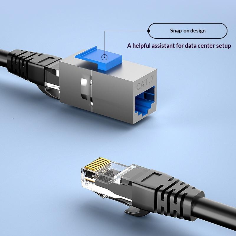 5 шт. Keystone-вставка RJ45 Female-Female, экранированный Ethernet-соединитель 10 Гбит/с для кабеля Cat7 Cat6A Cat6 Cat5E