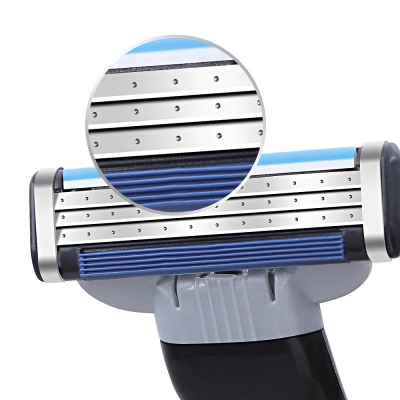 Ручка с 4-мя лезвиями в наборе для бритья