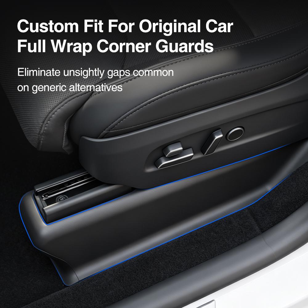 TPE Anti Kick Underseat Full Wrap Guards 6PCS For Tesla Model Y Premium L 2025-2026 Car Interior Accessories