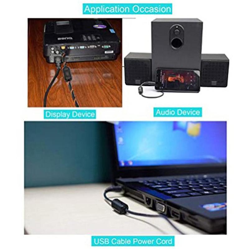 3Pc Ring Core Ferrite Bead Clamp Choke Coil Emi Rfi Noise Filter Clip Snap Cable