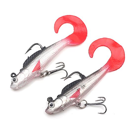 8,5 см/7,8 г рыболовная приманка яркий цвет рыболовный крючок мягкая силиконовая приманка для рыбалки