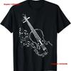 Beautiful Vintage Style Violin Design For Music Lovers T Shirt Washed graphic designer clothes Soft Casual vintage Washed