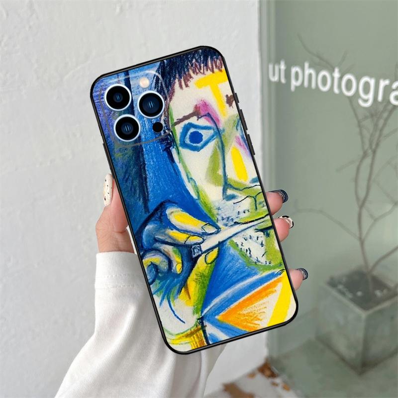 Пикассо Абстрактная Картина Силиконовый Мягкий Чехол Для iPhone 17 Air 11 14 15 16 Pro Max 13 12 Mini 16 Plus 16e Задняя Крышка