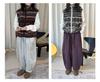 Louvre Winter Japanese Style Elastic Fleece Wide-Leg Balloon Pants - Women's Relaxed Fit