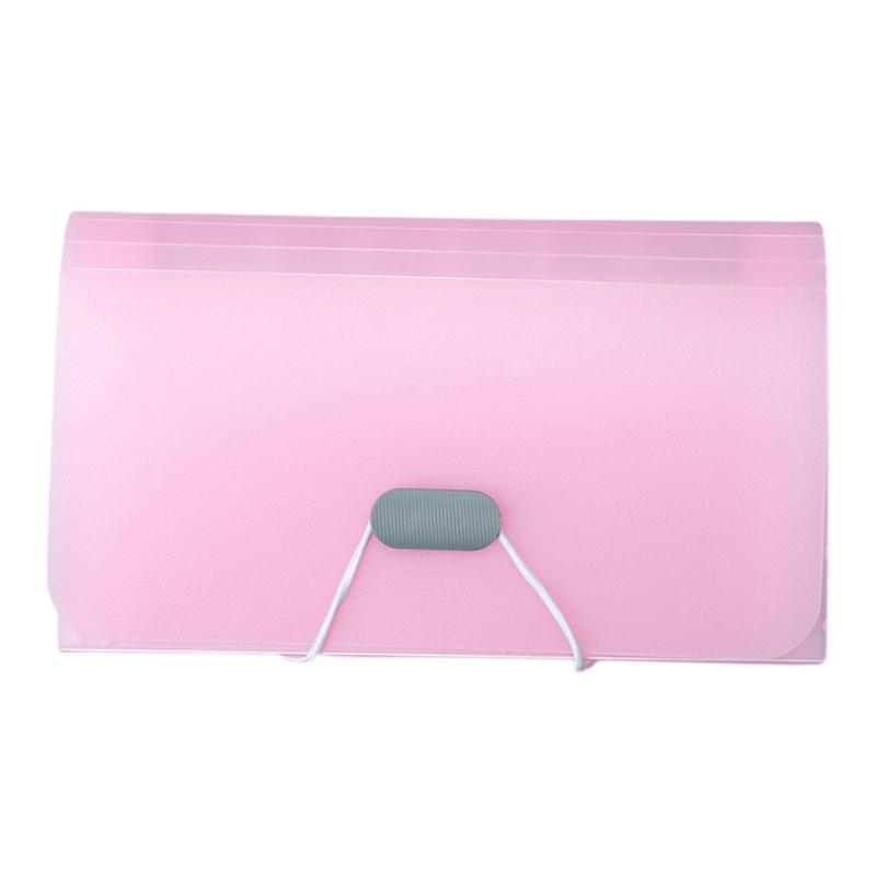A6 Expanding File Folder Buckle Wallet Organ Bag Documents Folders Organizer File Pouch Bill Folder Family School Office Binder