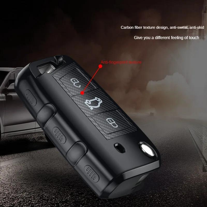 Чехол для автомобильного ключа, сумка для Volkswagen VW Polo Golf 7 MK7 Tiguan Passat для Skoda Octavia Kodiaq Karoq для Seat Ateca Leon