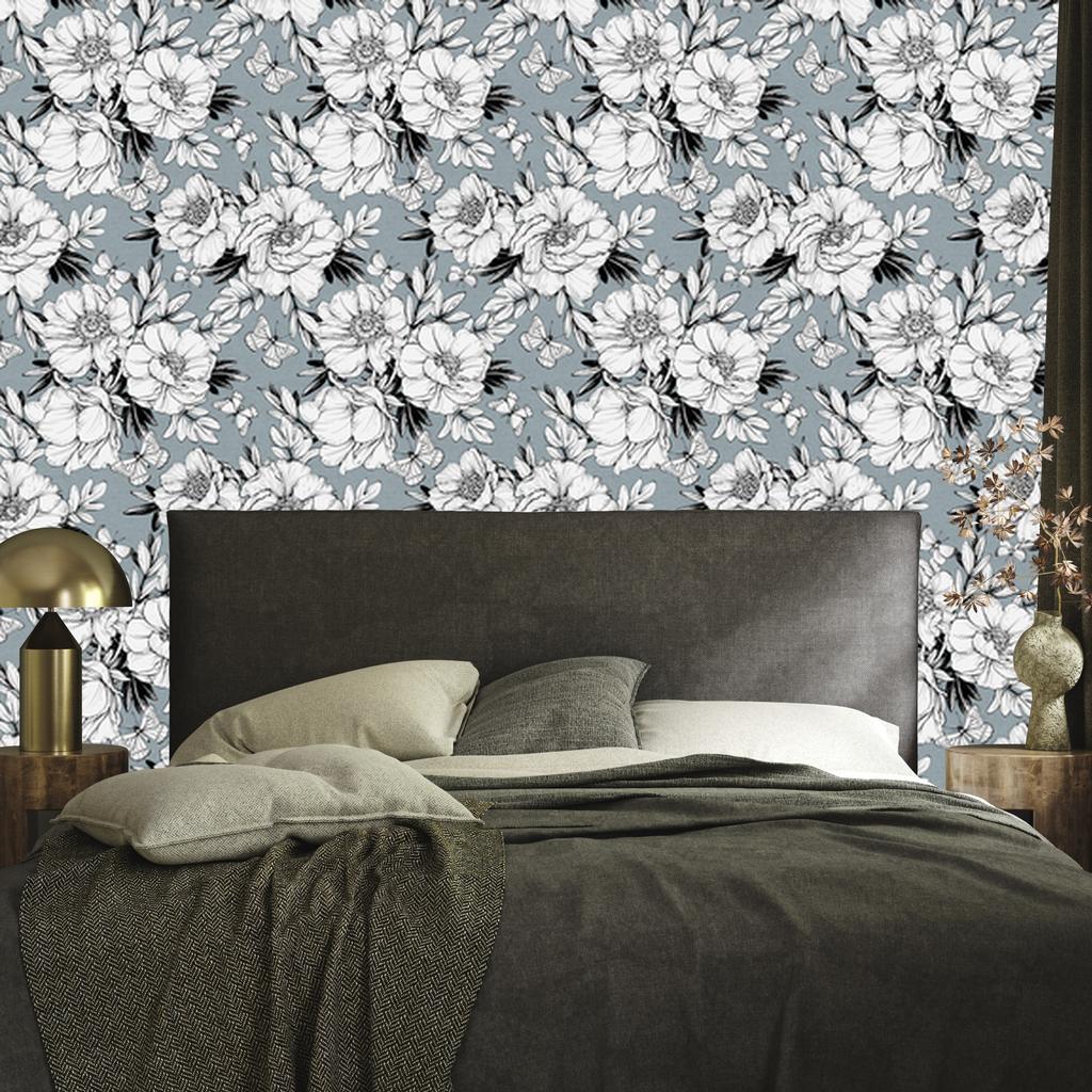 Stylish Peonies Wallpaper for Living Room and Bedroom 50x1000