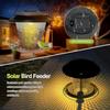 Outside Hanging Solar Bird Feeder, Birdfeeder Waterproof Practical Multifunctional Garden Decor for