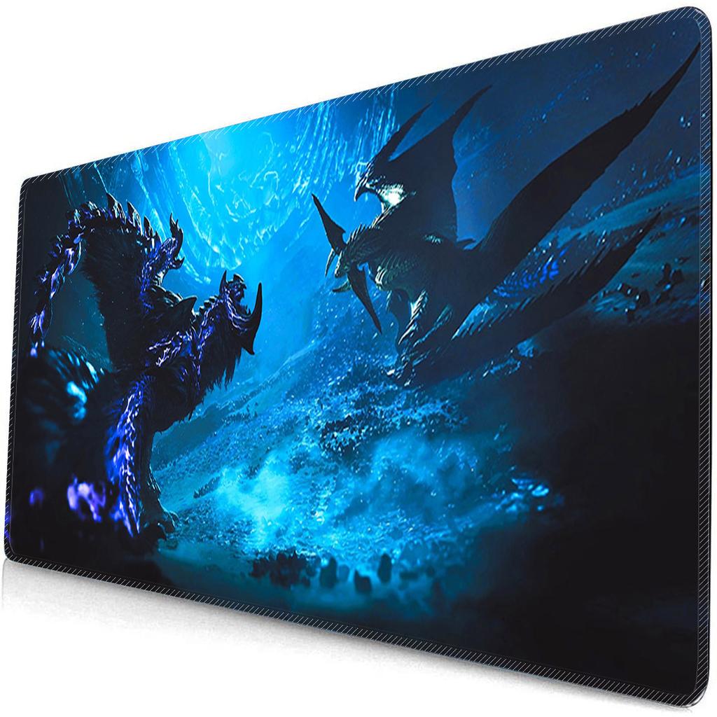 Большой игровой коврик для мыши Аниме Hunter Wilds Коврик для мыши Monster ACG Коврик для мыши Игровой Профессиональный Ryūko Нескользящий коврик для клавиатуры Настольный коврик