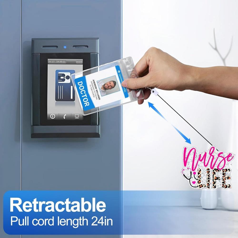 Набор значков-ретракторов для медсестры. Выдвижной ID-клип для медицинских ассистентов и офисных сотрудников.
