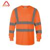 In Stock High Visibility Class 2 Reflective Polyester Safety Shirts Road Work Long Sleeve for Men